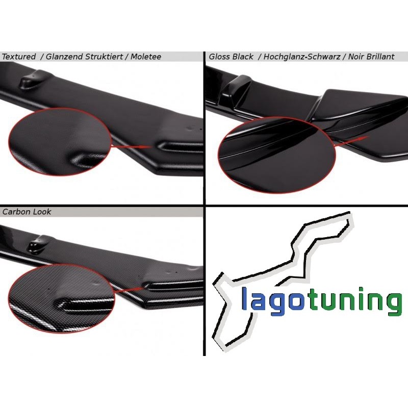 AUTOELEGANCETUNING - AUTOELEGANCETUNING - BMW COPPIA SPLITTER SOTTO  MINIGONNE LATERALI SOTTOPORTA SPORTIVI ABS RED 