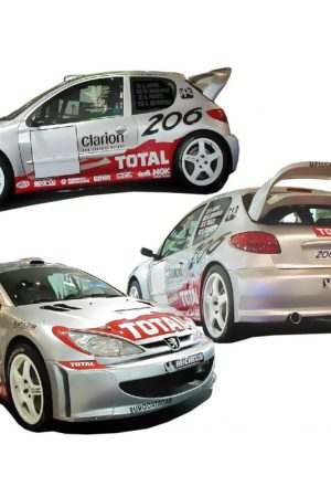 Kit estetico completo Peugeot 206 WRC Wide