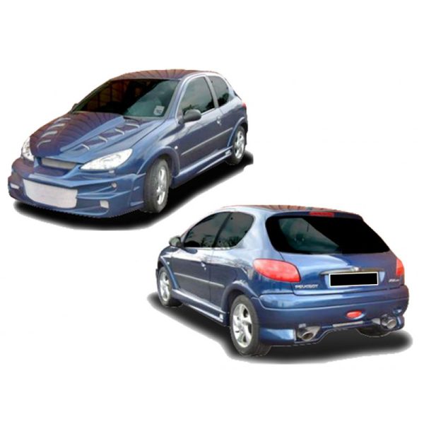 Kit estetico completo Peugeot 206 Bad Boy Wide