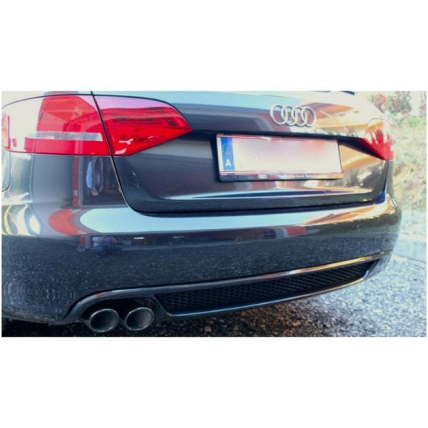 Spoiler estrattore sottoparaurti posteriore 1 uscita larga AUDI A4 B8 07+