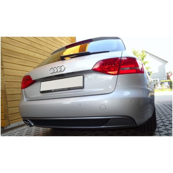 Spoiler estrattore sottoparaurti posteriore 1 uscita larga AUDI A4 B8 07+