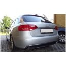 Spoiler estrattore sottoparaurti posteriore 1 uscita larga AUDI A4 B8 07+