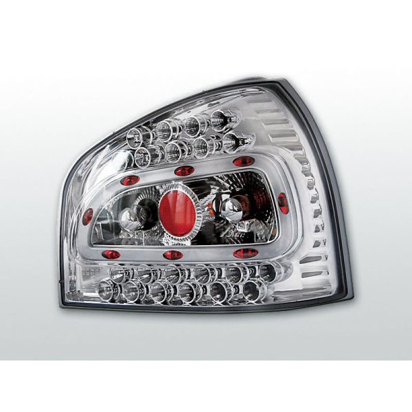 Coppia fari Led posteriori Audi A3 8L 96-00 Chrome