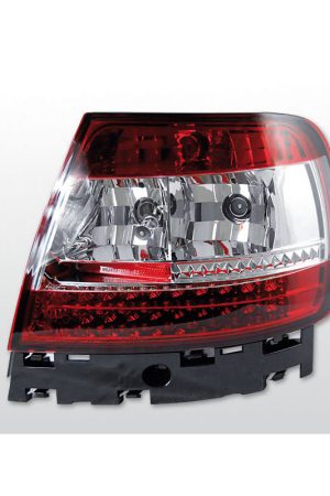 Coppia fari Led posteriori Audi A4 B5 94-00 berlina Rossi e bianchi