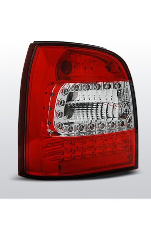 Coppia fari Led posteriori Audi A4 B5 94-01 Avant Rossi e bianchi