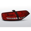Coppia fari Led Bar posteriori Audi A4 B8 08-11 berlina Rossi Bianchi