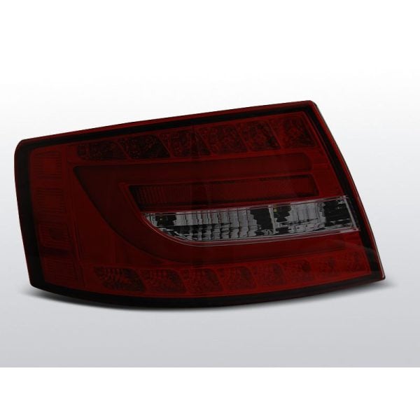 Coppia fari Led Bar posteriori Audi A6 C6 04-08 berlina Rossi Fume