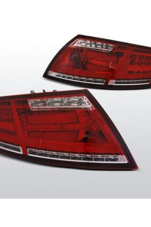 Coppia fari Led Bar posteriori Audi TT 8J 06-14 Rossi e bianchi