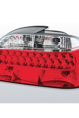 Coppia fari Led posteriori BMW Serie 7 E38 94-01 Rossi e Bianchi