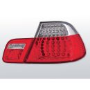 Coppia fari Led posteriori BMW Serie 3 E46 Coupe 99-03 Rossi e Bianchi