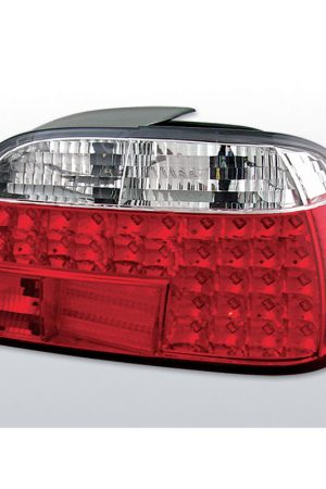 Coppia fari Led posteriori BMW Serie 7 E38 94-01 Rossi e Bianchi