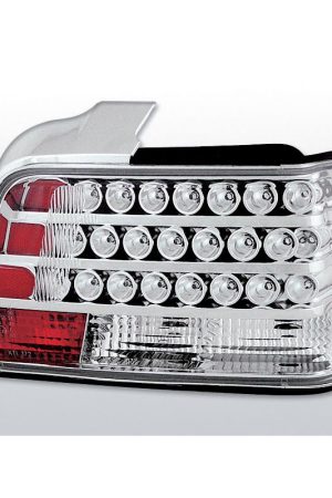 Coppia fari Led posteriori BMW Serie 3 E36 berlina 90-99 Chrome