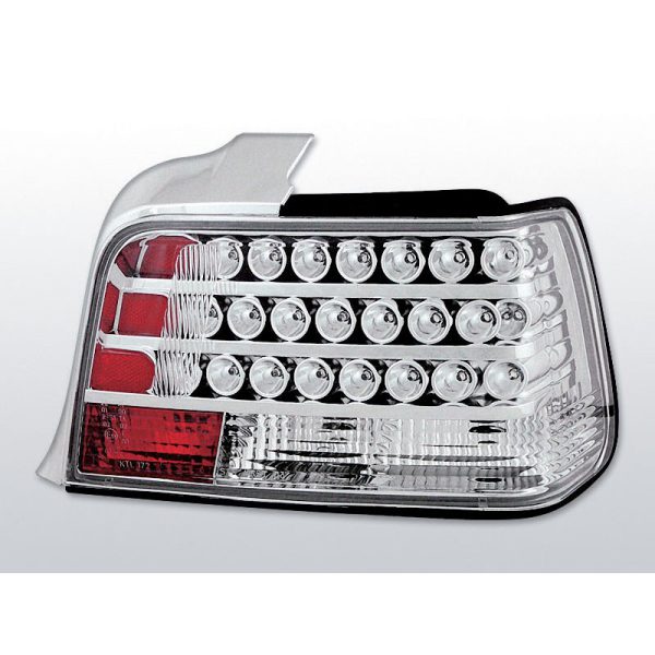 Coppia fari Led posteriori BMW Serie 3 E36 berlina 90-99 Chrome