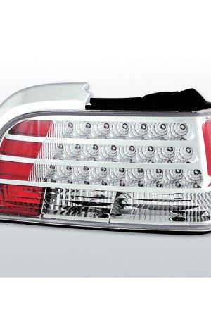 Coppia fari Led posteriori BMW Serie 3 E36 Cabrio & Coupe 90-99 Chrome