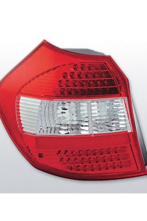 Coppia fari Led posteriori BMW Serie 1 E81-E87 04-07 Rossi e Bianchi