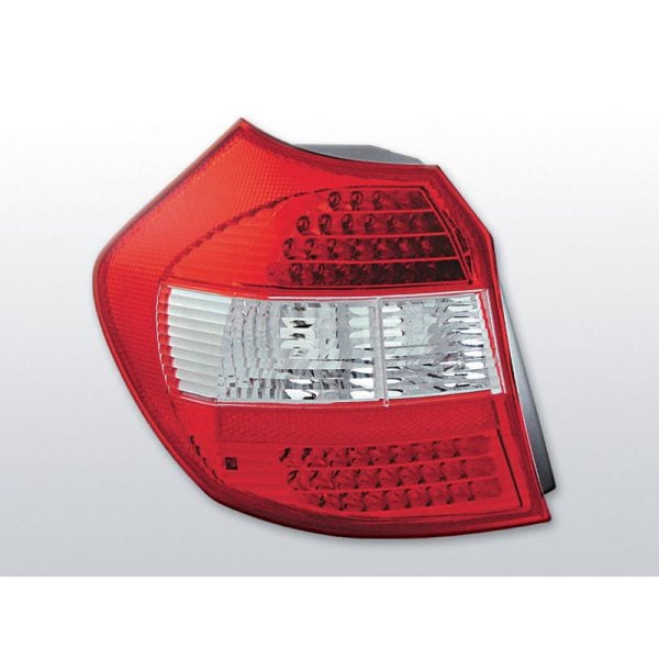 Coppia fari Led posteriori BMW Serie 1 E81-E87 04-07 Rossi e Bianchi