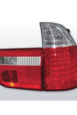 Coppia fari Led posteriori BMW X5 E53 99-03 Rossi e Bianchi