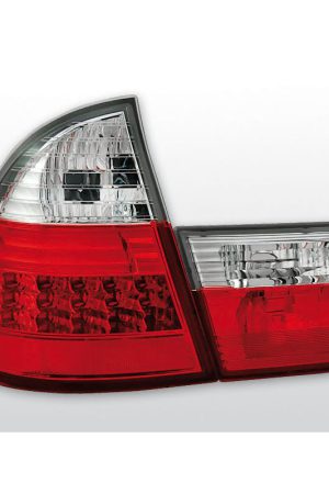 Coppia fari Led posteriori BMW Serie 3 E46 touring 99-05 Rossi e Bianchi