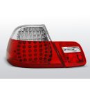 Coppia fari Led posteriori BMW Serie 3 E46 Coupe 99-03 Rossi e Bianchi