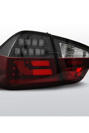 Coppia fari Led Bar posteriori BMW Serie 3 E90 05-08 Rossi e Fume