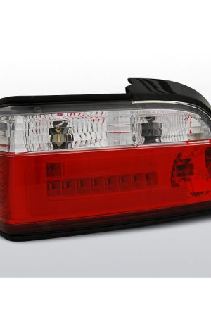 Coppia fari Led Bar posteriori BMW Serie 3 E36 Coupe e Cabrio 90-99 Rossi e Bianchi