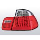 Coppia fari Led posteriori BMW Serie 3 E46 berlina 01-05 Rossi e Bianchi