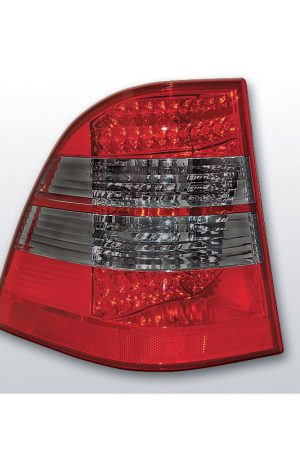 Coppia fari Led posteriori Mercedes Classe M W163 98-05 Rossi e Fume