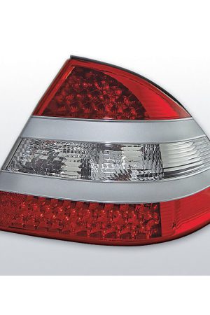 Coppia fari Led posteriori Mercedes Classe S W220 98-05 Rossi e Bianchi