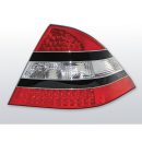 Coppia fari Led posteriori Mercedes Classe S W220 98-05 Rossi Neri e Bianchi