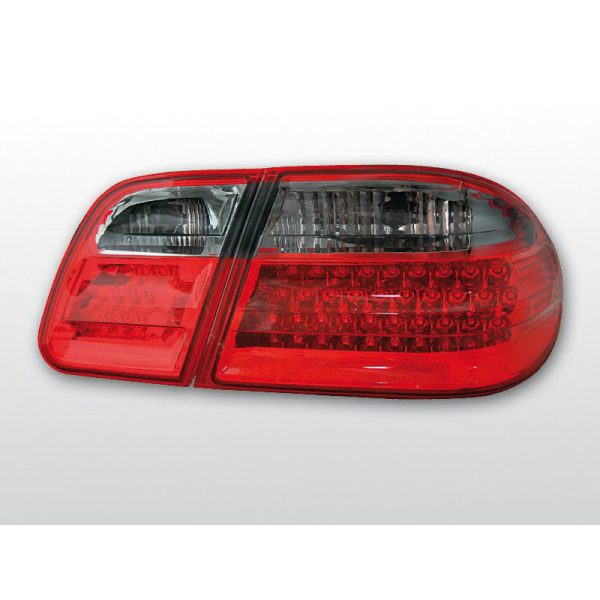 Coppia fari Led posteriori Mercedes Classe E W210 95-02 Berlina Rossi e Fume