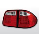 Coppia fari Led posteriori Mercedes Classe E W210 station 95-02 Rossi e Bianchi