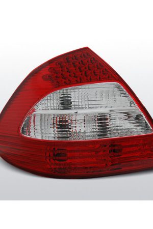 Coppia fari Led posteriori Mercedes Classe E W211 berlina 02-06 Rossi e Bianchi