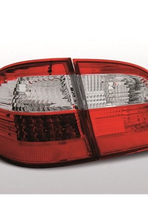 Coppia fari Led posteriori Mercedes Classe E W211 station 02-06 Rossi e Bianchi