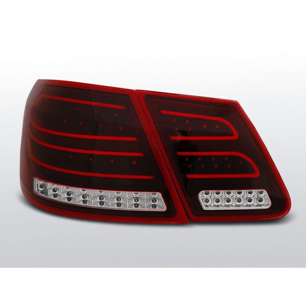 Coppia fari Led Bar posteriori Mercedes Classe E W212 09-13 Rossi e Bianchi