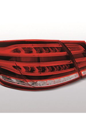 Coppia fari Led Bar posteriori Mercedes Classe E W212 09-13 Rossi e Bianchi