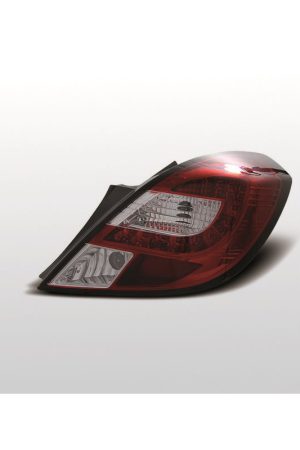 Coppia fari Led posteriori Opel Corsa D 3p. 06-14 Rossi e Bianchi