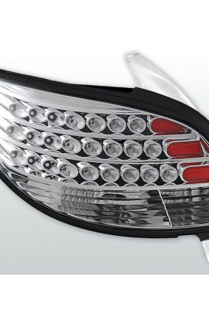 Coppia fari Led posteriori Peugeot 206 98- Chrome