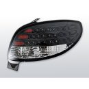 Coppia fari Led posteriori Peugeot 206 98- Neri