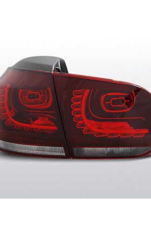 Coppia fari Led posteriori Volkswagen Golf VI 08-12 Rossi e Bianchi