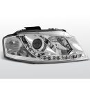 Coppia di fari a Led stile luce diurna Audi A3 8P 03-08