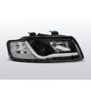 Fari Led vera luce diurna con tubo fibra ottica Audi A4 B6 00-04