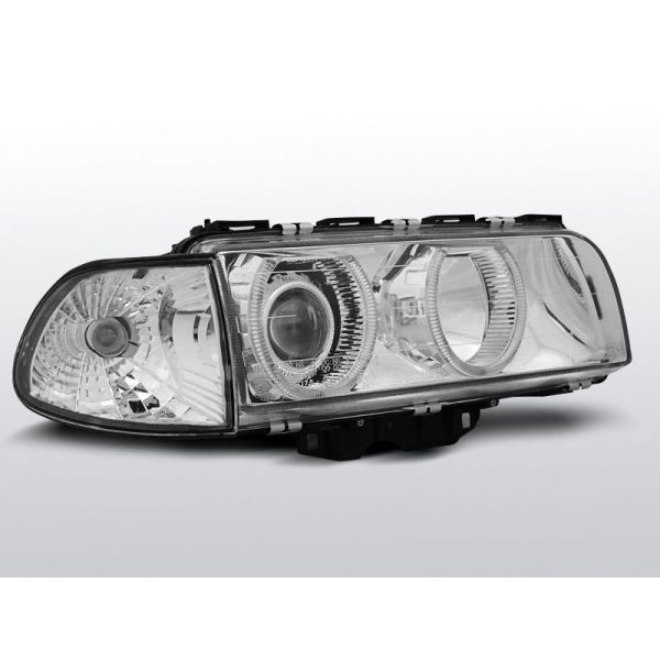 Fari Angel Eyes BMW Serie 7 E38 94-98 Chrome