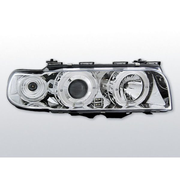 Fari Angel Eyes BMW Serie 7 E38 94-98 Chrome