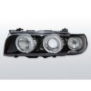 Fari Angel Eyes BMW Serie 7 E38 94-98 Neri