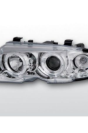 Fari Angel Eyes BMW Serie 3 E46 99-03 Coupe & Cabrio Chrome