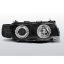 Fari Angel Eyes BMW serie 7 E38 98-01 Neri