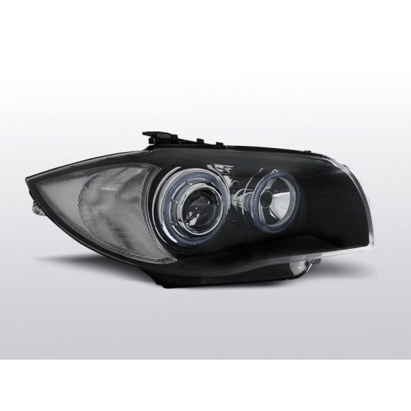 Fari Angel Eyes BMW Serie 1 E87-E81 04-07 Neri