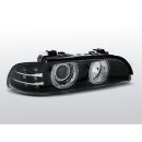 Fari Angel Eyes BMW Serie 5 E39 95-03 Neri