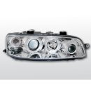 Fari Angel Eyes Fiat Punto II 99-03 Chrome