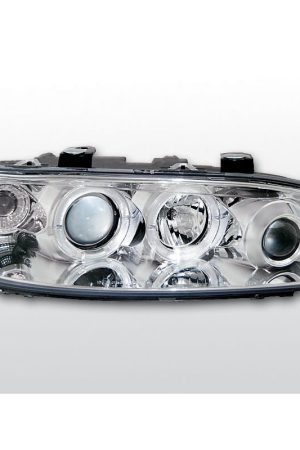 Fari Angel Eyes Fiat Punto II 99-03 Chrome